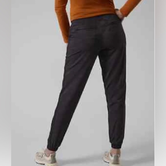 Athleta | Black Camo Lined Joggers. Size 2. EUC - Picture 2 of 7